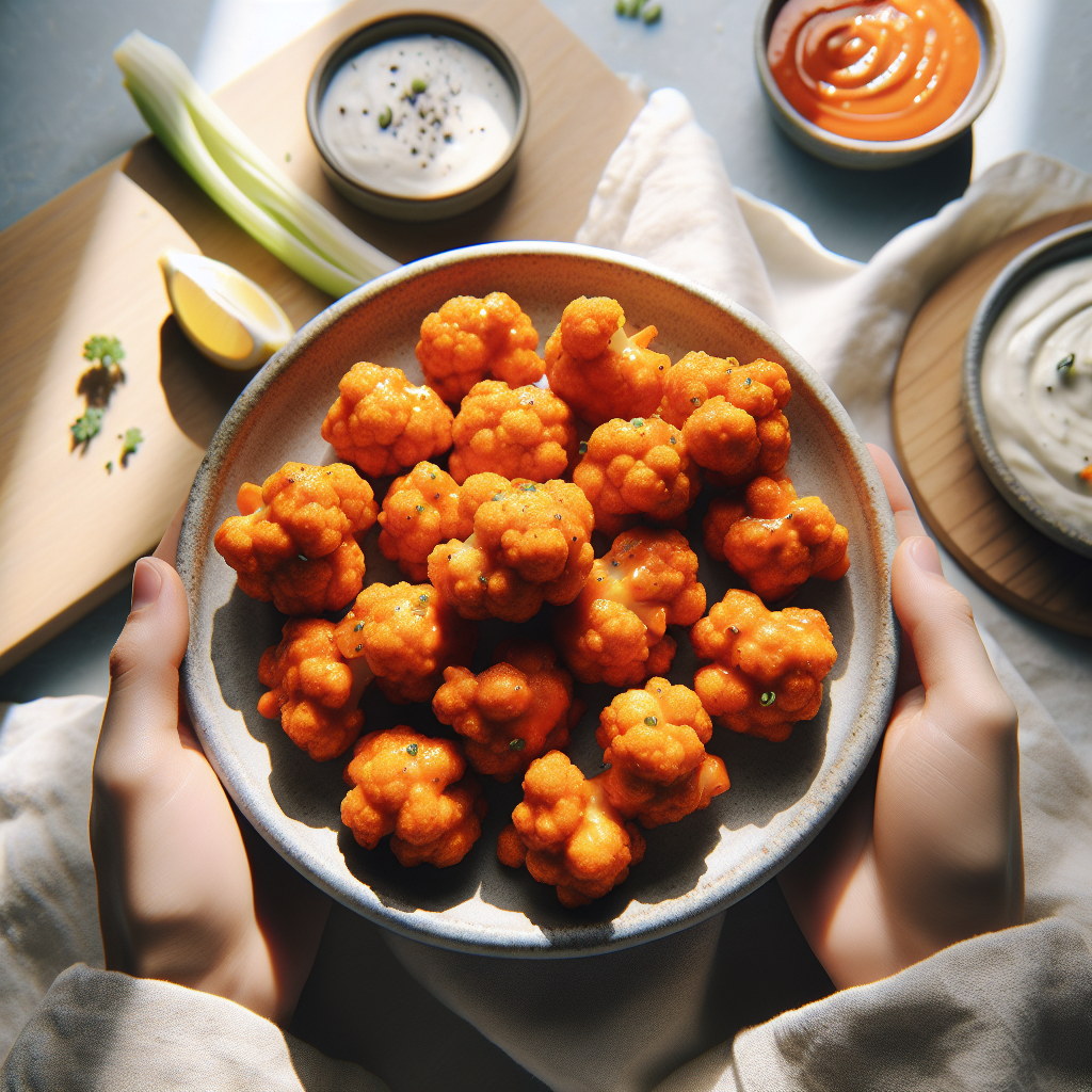 Buffalo Cauliflower Bites