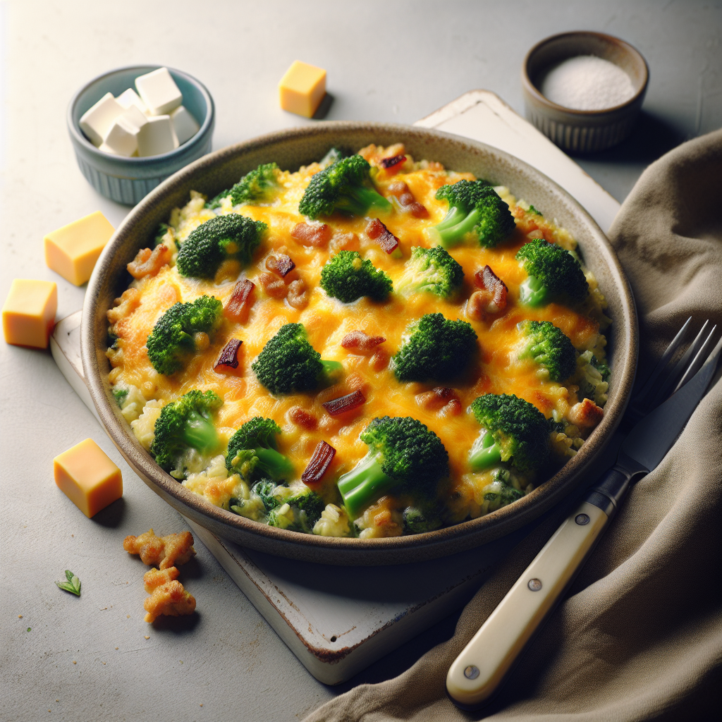 Cheesy Broccoli and Rice Casserole