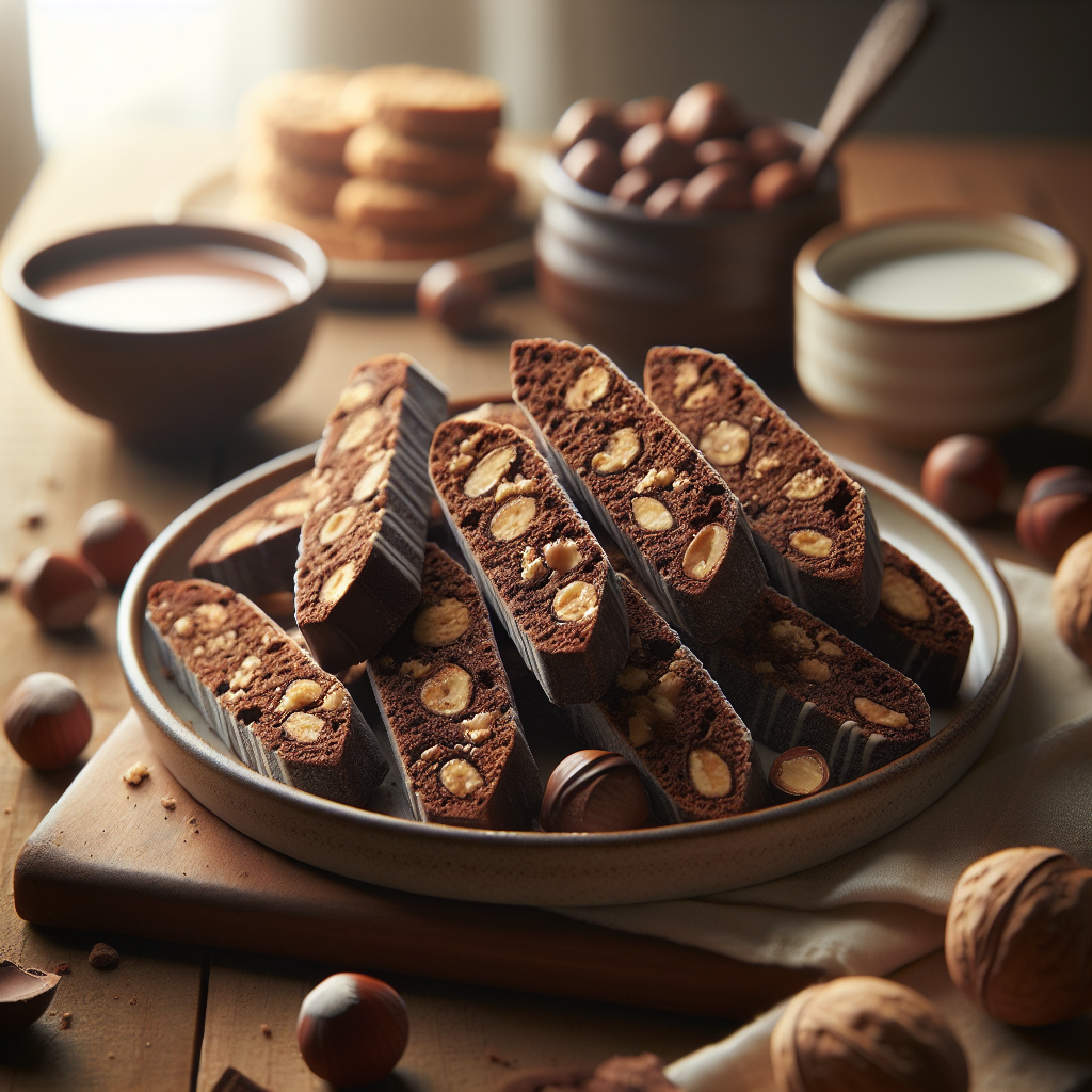 Chocolate Hazelnut Biscotti