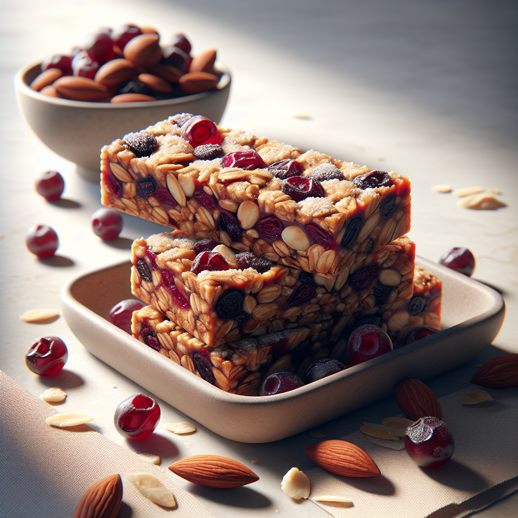 Cranberry Almond Granola Bars