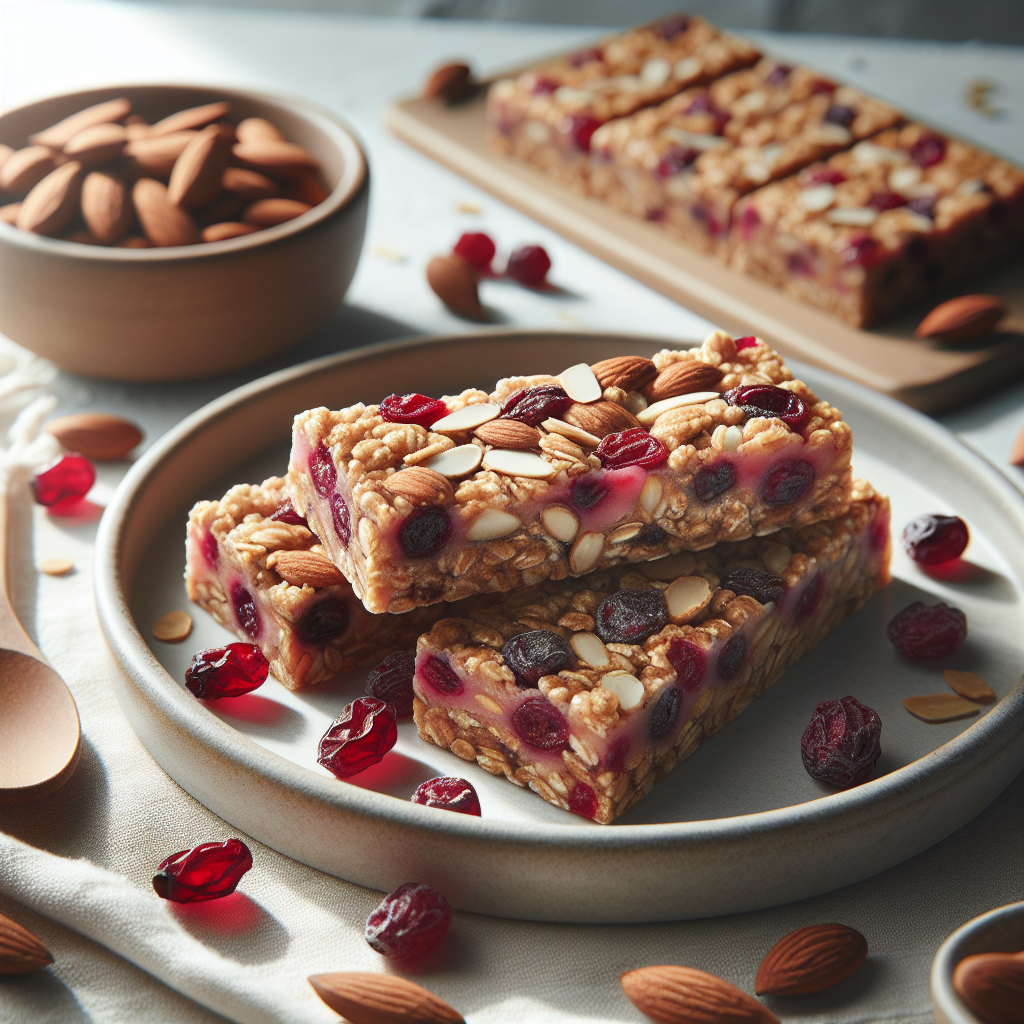 Cranberry Almond Granola Bars