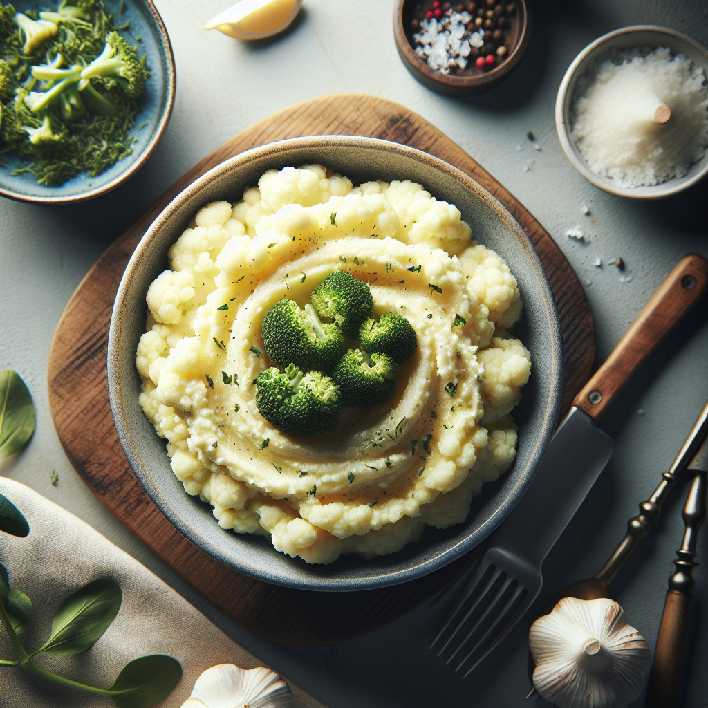 Creamy Garlic Mashed Cauliflower