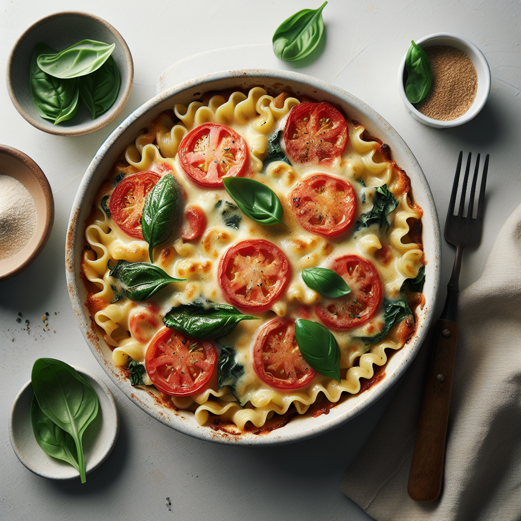 Creamy Tomato and Basil Pasta Bake