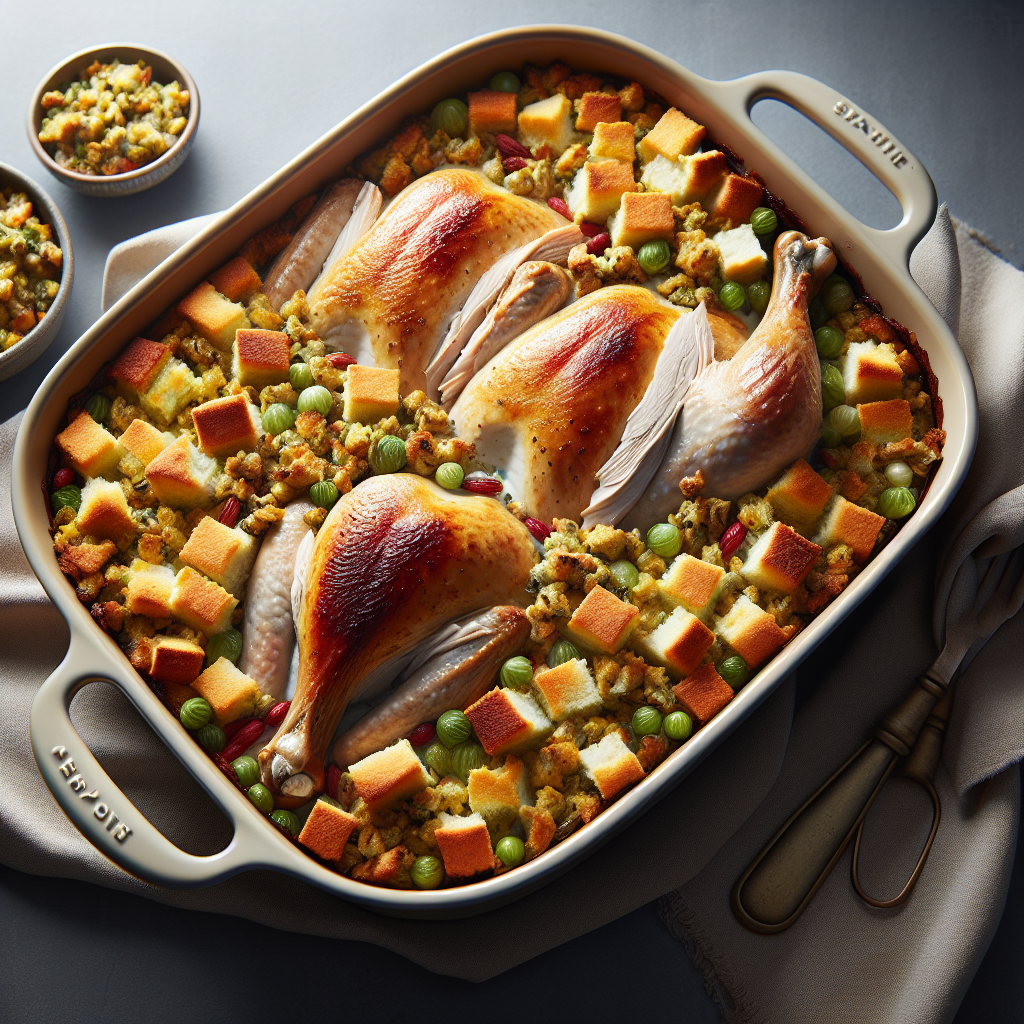 Make-Ahead Turkey and Stuffing Casserole