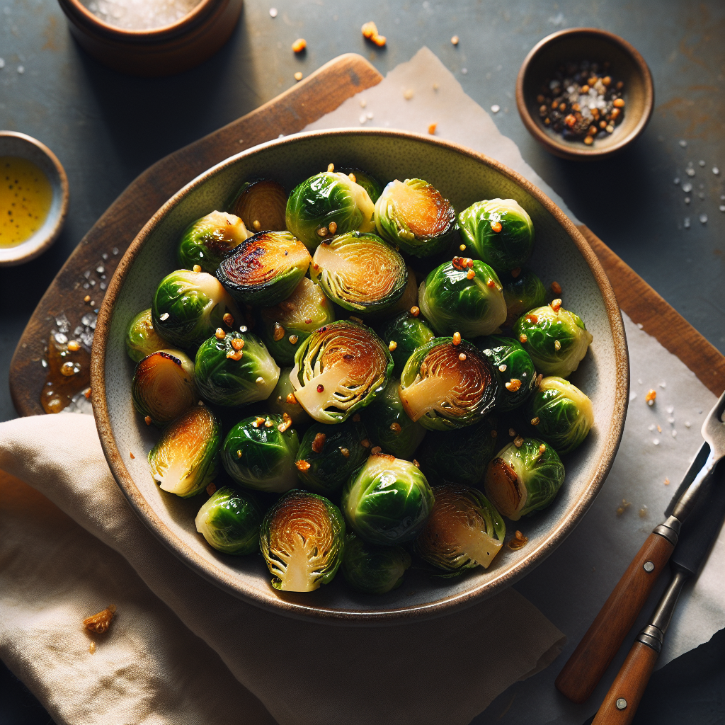 Maple Glazed Brussels Sprouts