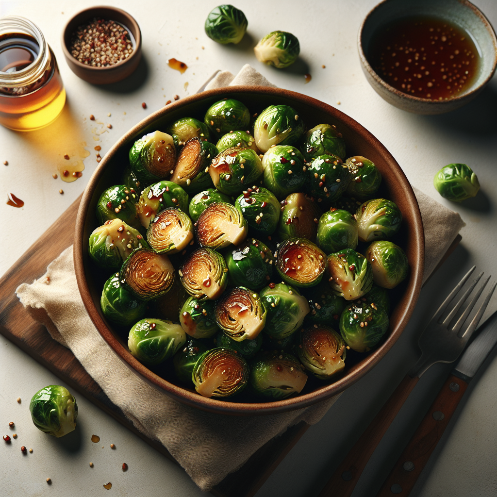 Maple Glazed Brussels Sprouts