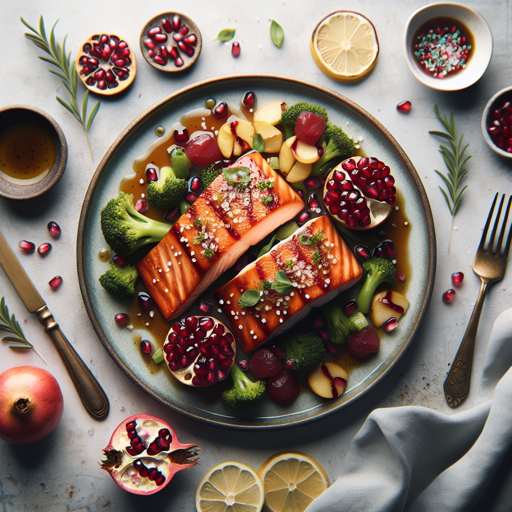 Pomegranate Glazed Salmon