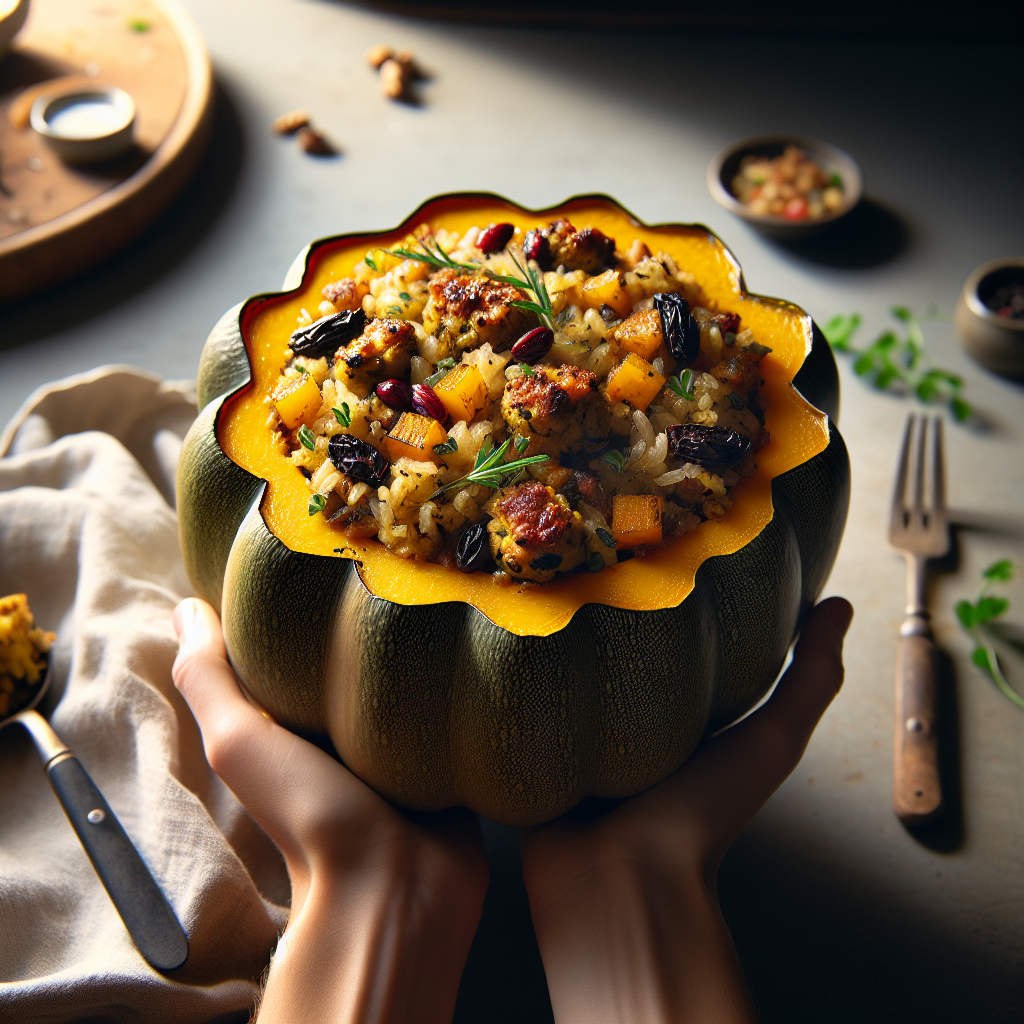 Savory Stuffed Acorn Squash