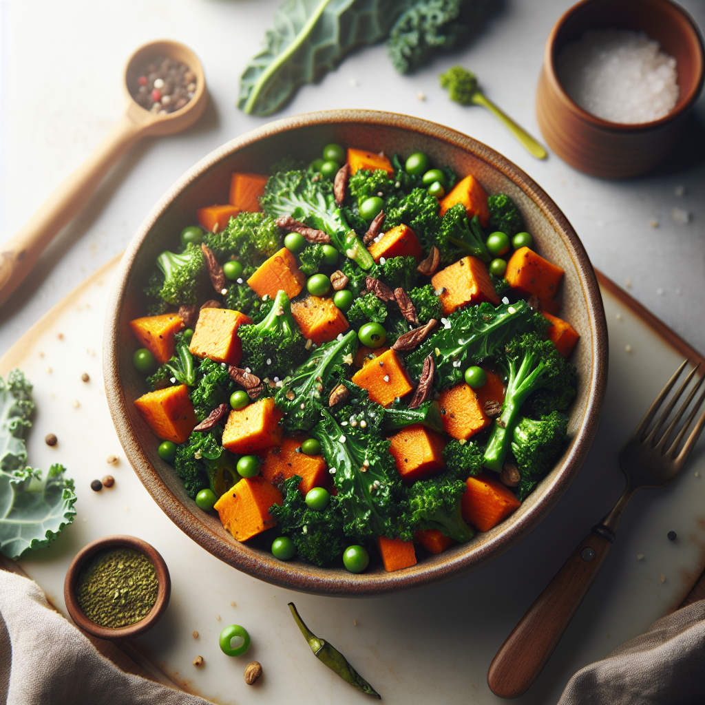 Savory Sweet Potato and Kale Hash