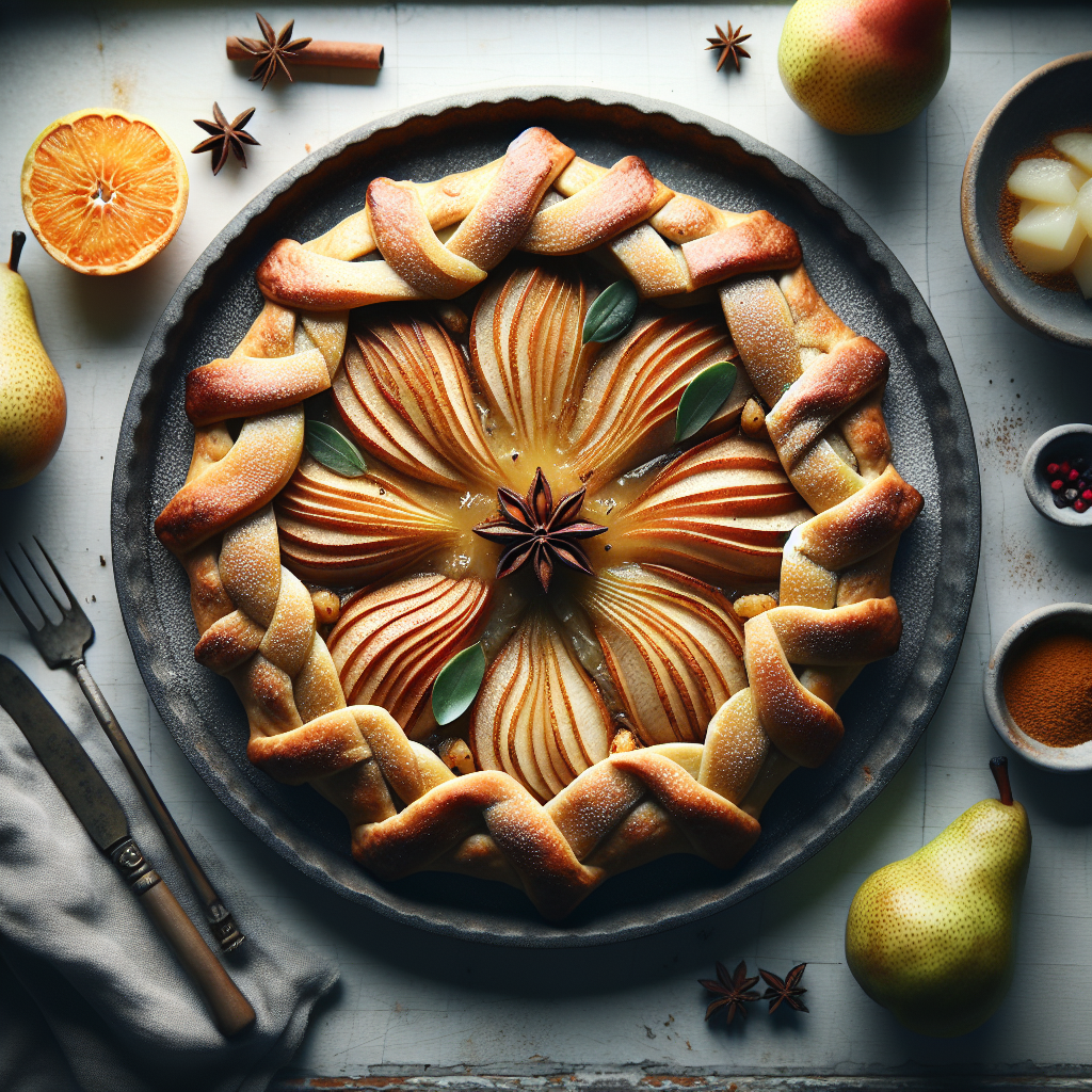 Spiced Pear Galette