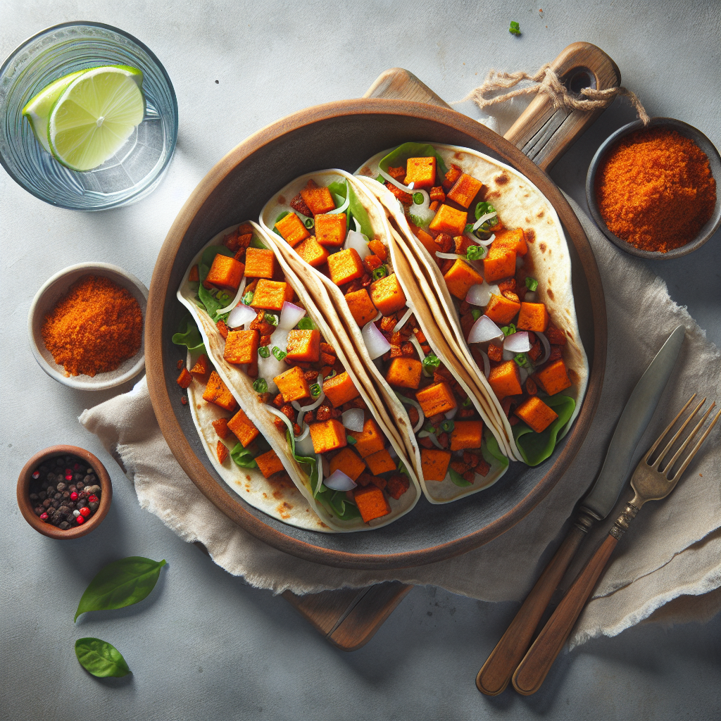 Spicy Chipotle Sweet Potato Tacos