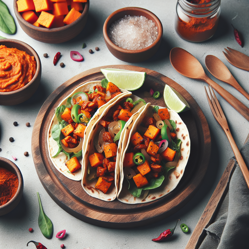 Spicy Chipotle Sweet Potato Tacos