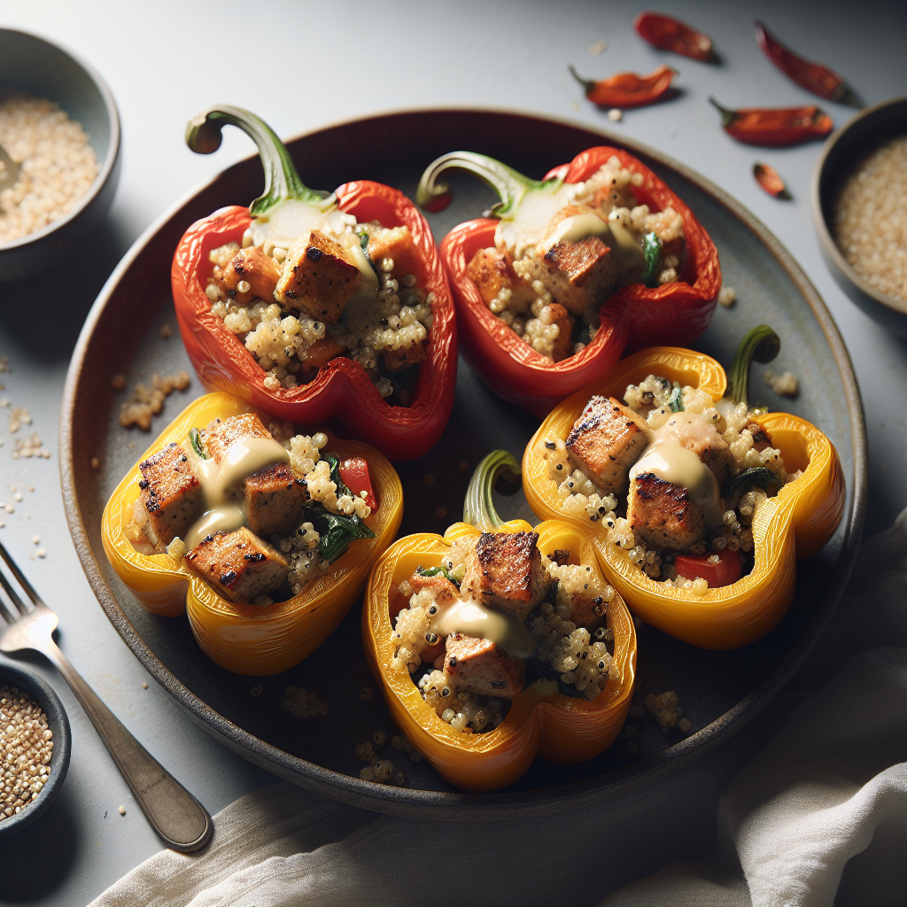 Stuffed Bell Peppers with Quinoa and Turkey