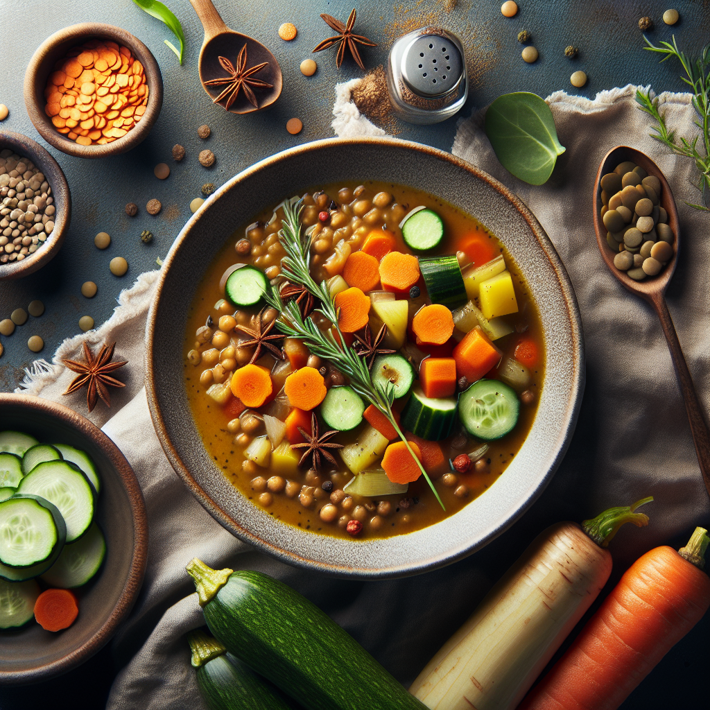 Winter Vegetable and Lentil Soup